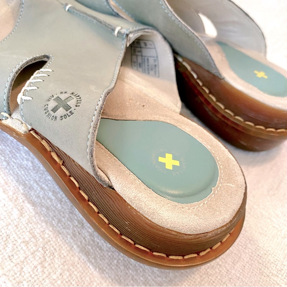 Dr. Martens Dusty Teal Leather Sandals Size US9 UK7 EU41 Rare Style & Color - Picture 2 of 6